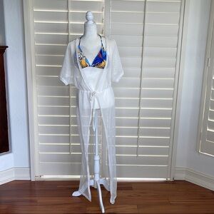 White Sheer Cover Up XL/ O/S